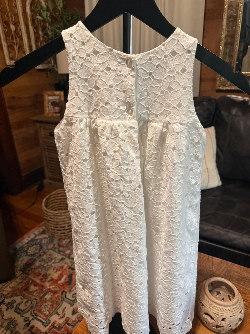 Isobella & Chloe Ivory Eyelet Sundress